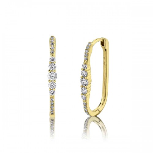 Diamond Hoop Earrings