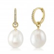 Pearl and Diamond Earrings