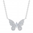 Diamond Butterfly Necklace