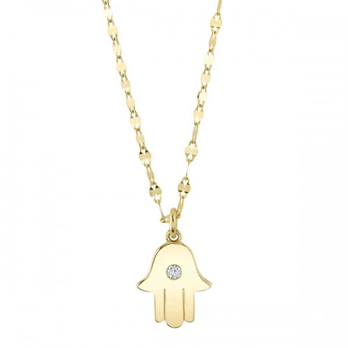 Diamond Hamsa Necklace