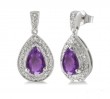 Sterling Silver Amethyst Earrings