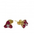 Ruby Trillion Earrings