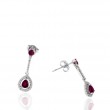 Ruby Diamond Earrings