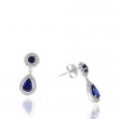 Sapphire Diamond Earrings