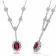 Ruby Diamond Necklace