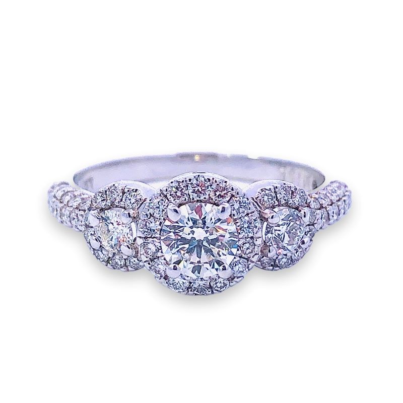 Three Stone Diamond Engagement Ring