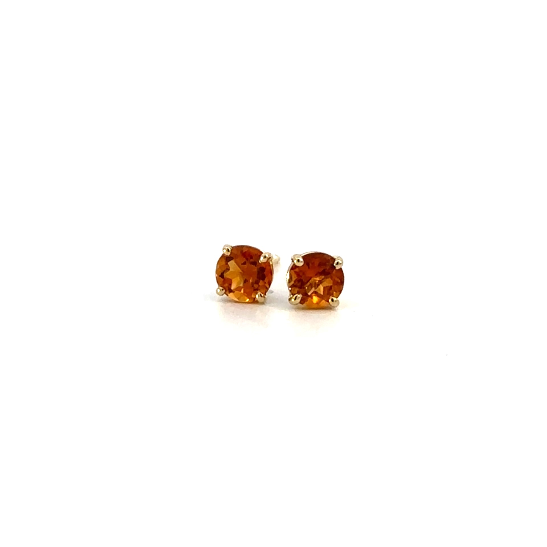 Citrine Stud Earrings