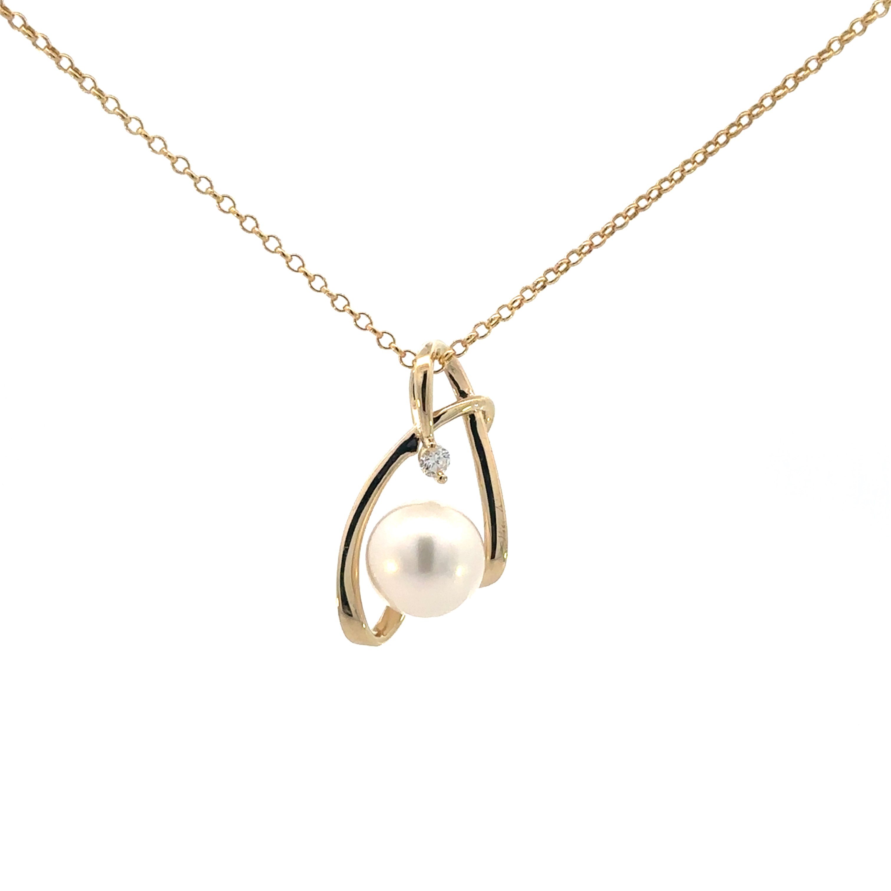 Pearl and Diamond Pendant