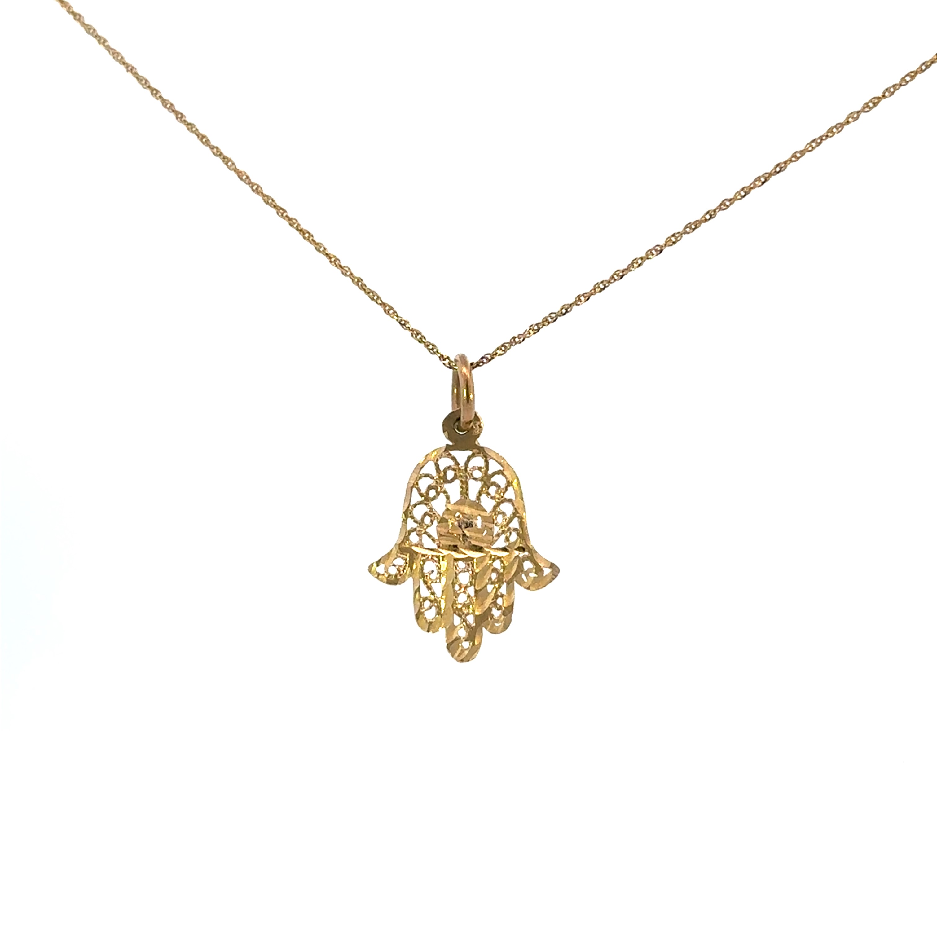 Estate Hamsa Necklace