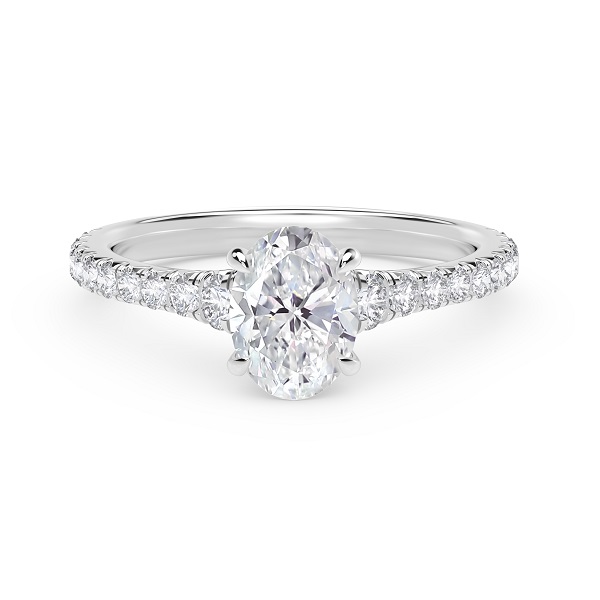 De Beers Forevermark Iconâ„¢ Setting Oval Diamond Engagement Ring