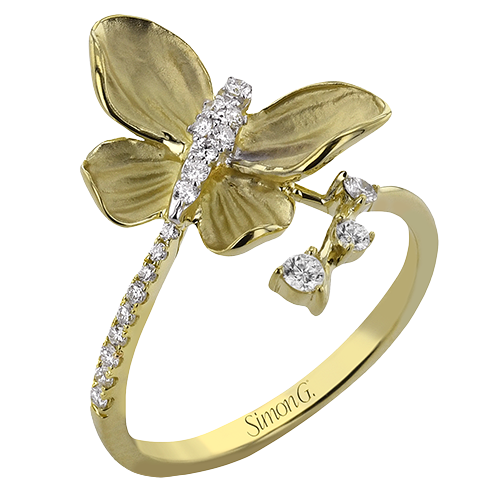 Simon G. Diamond Butterfly Ring