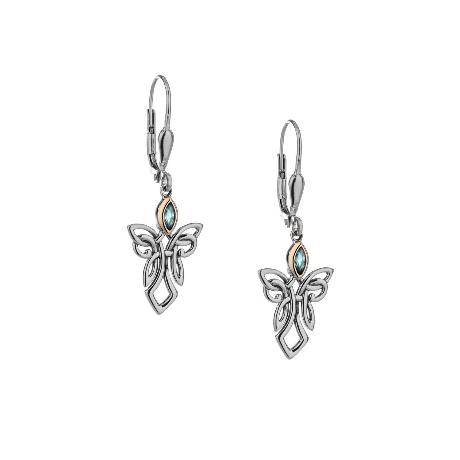 Angel Sky Blue Topaz Earrings by Keith Jack