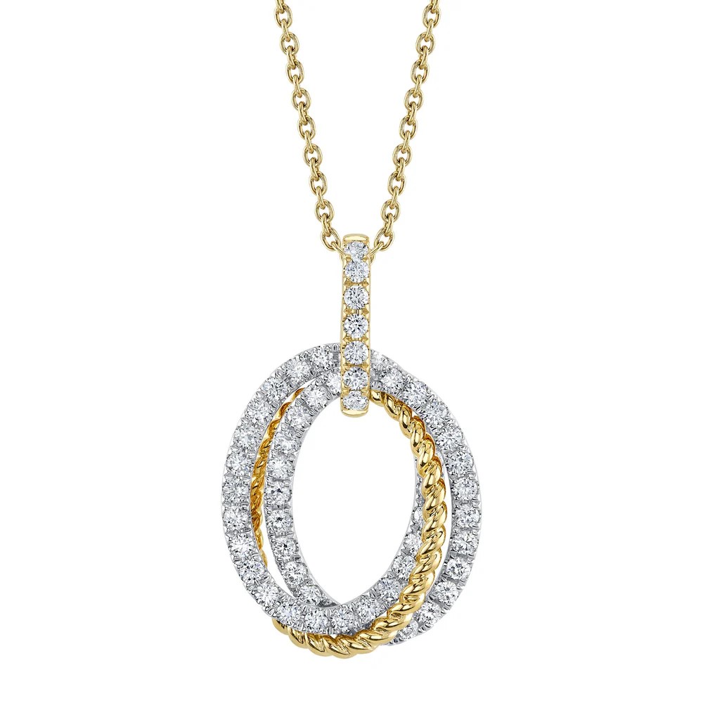 Diamond Oval Necklace