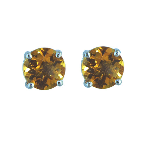 Citrine Stud Earrings